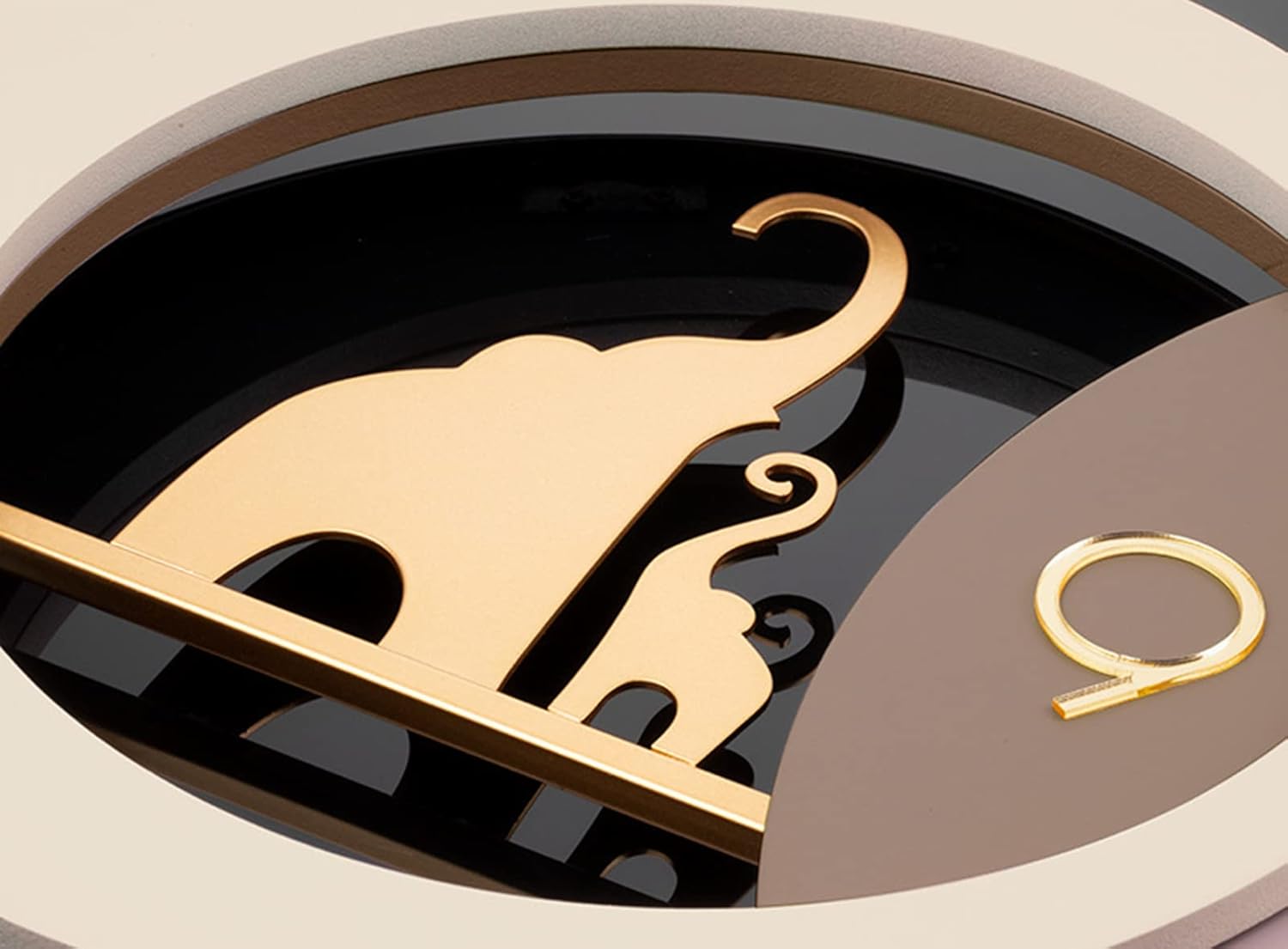 Wall Clock for Living Room Background Wall Watch,39.4 x 18.9 in