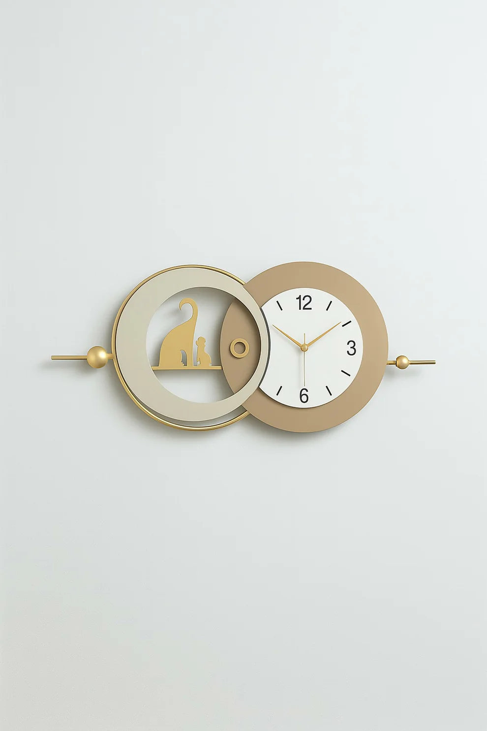 Wall Clock for Living Room Background Wall Watch,39.4 x 18.9 in
