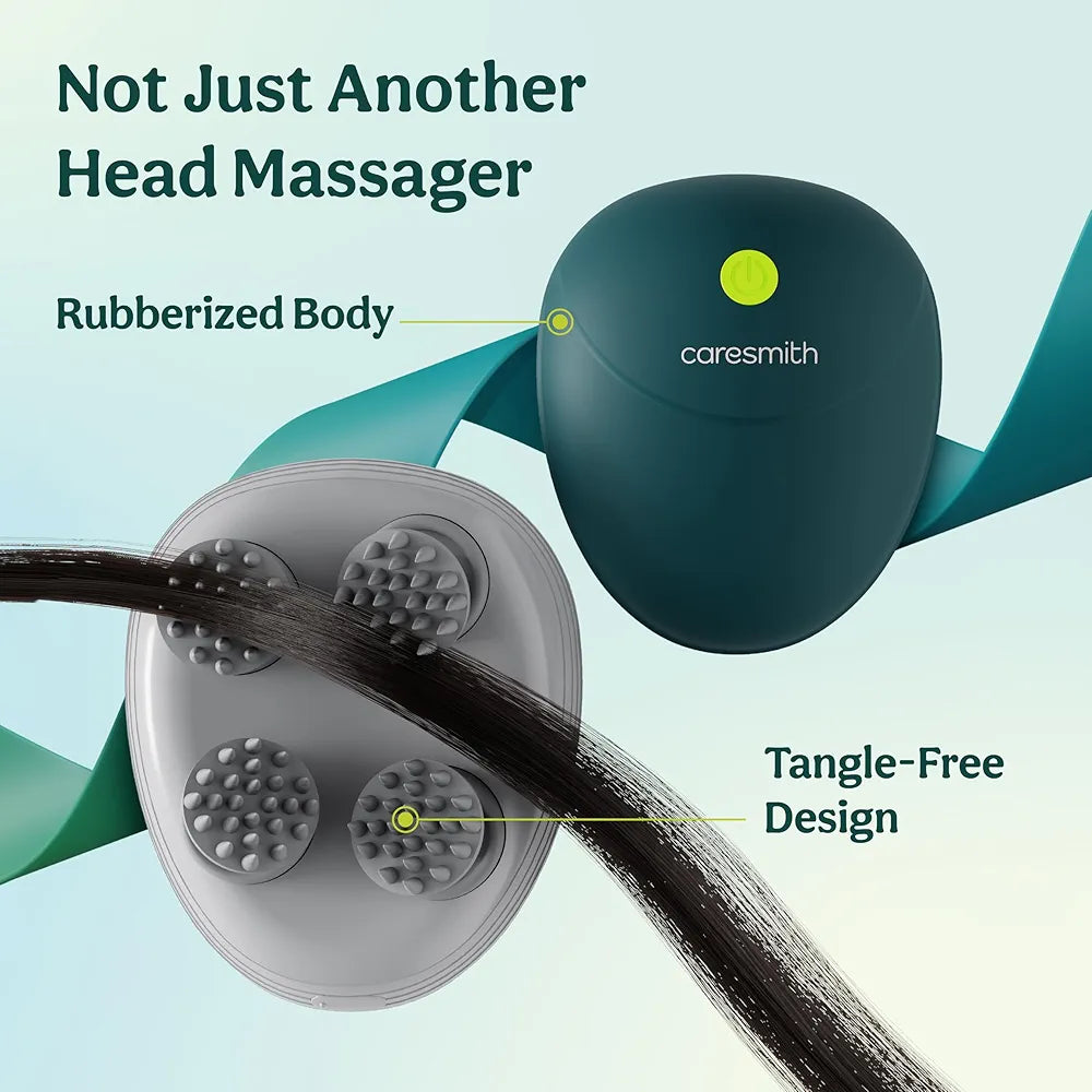 Caresmith Revive Scalp Massager |Scalp, Body & Head Massager for Hair Growth (Green)
